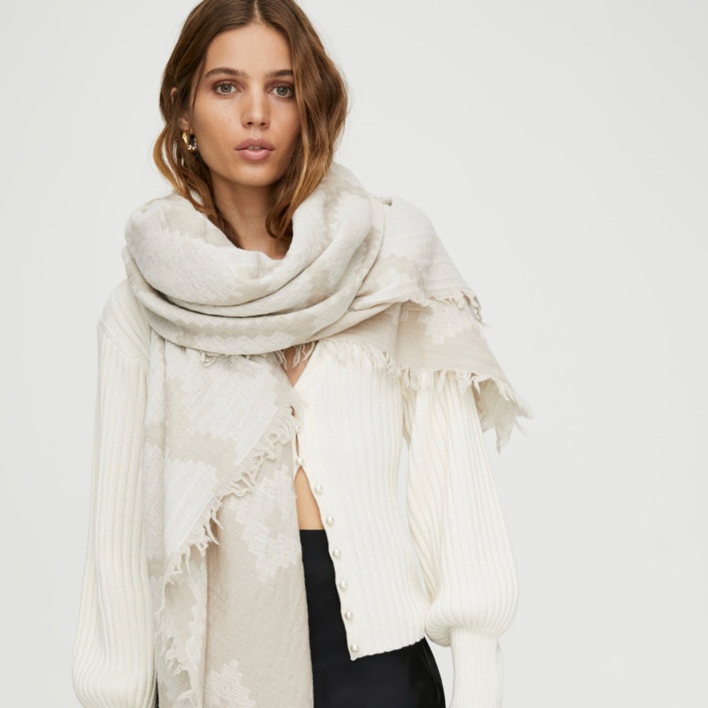 wilfred ‘diamond mosaic blanket scarf'